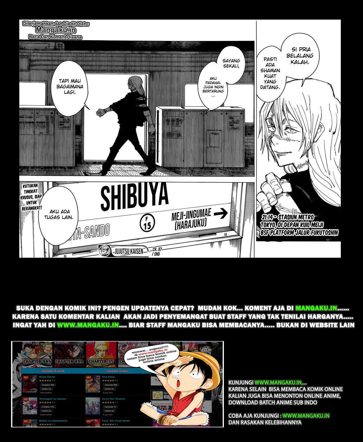 Read Jujutsu Kaisen Bahasa Indonesia ID Manga Online