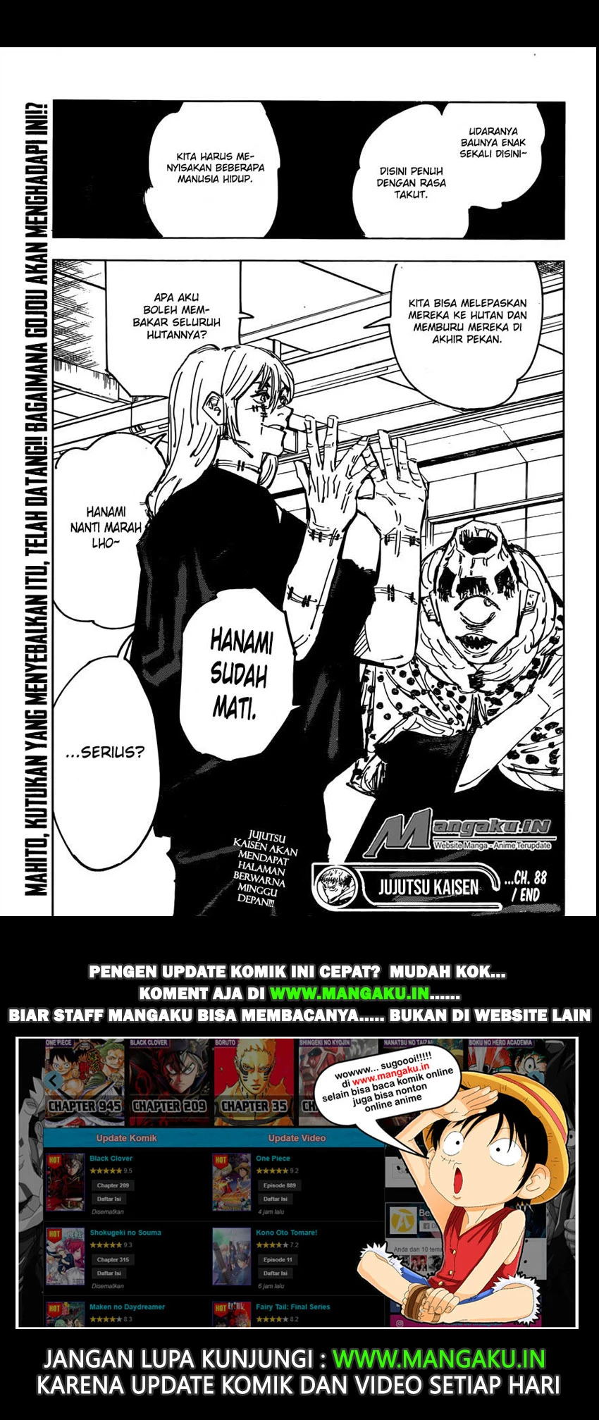Read Jujutsu Kaisen Bahasa Indonesia ID Manga Online