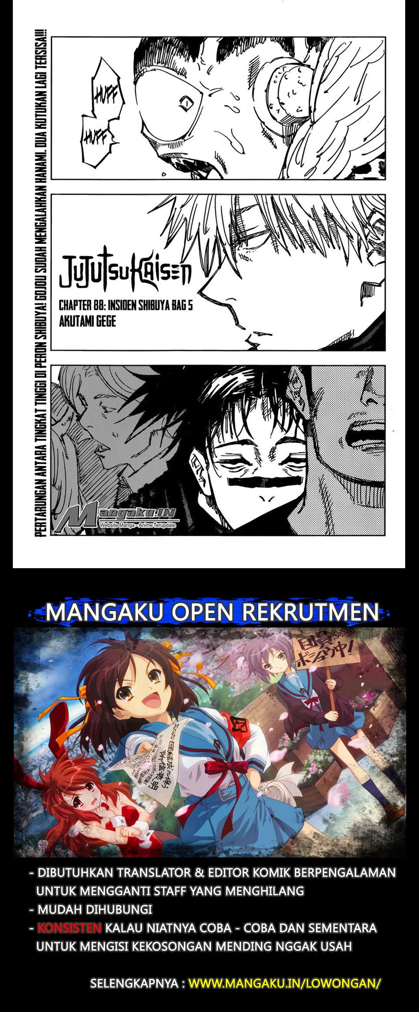 Read Jujutsu Kaisen Bahasa Indonesia ID Manga Online