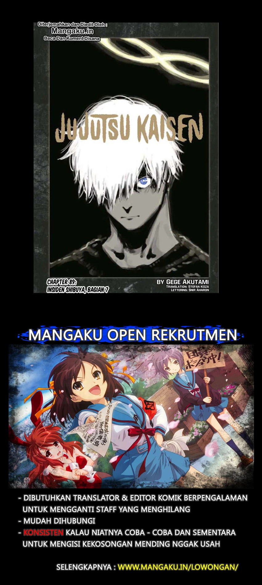 Read Jujutsu Kaisen Bahasa Indonesia ID Manga Online