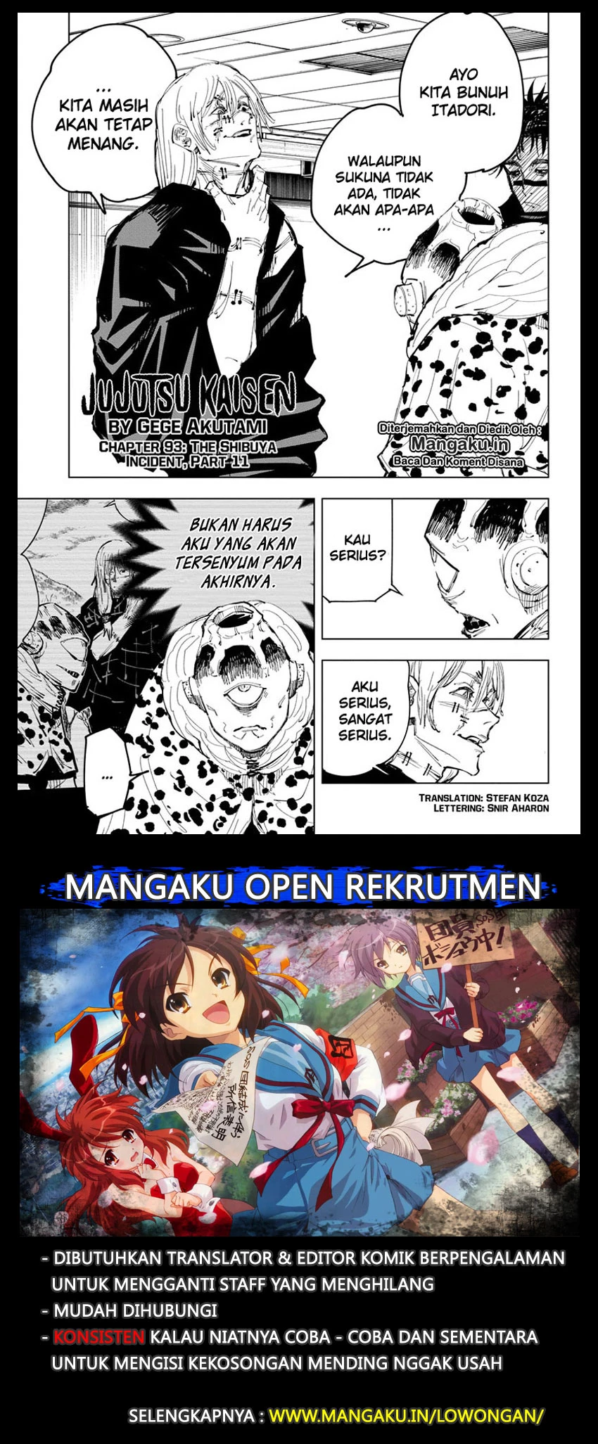 Read Jujutsu Kaisen Bahasa Indonesia ID Manga Online