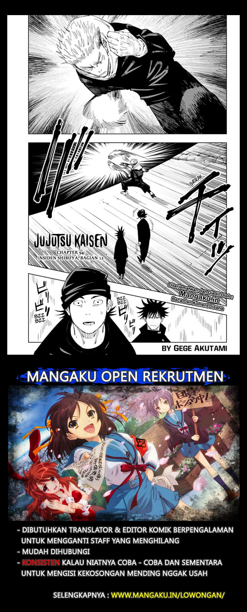 Read Jujutsu Kaisen Bahasa Indonesia ID Manga Online