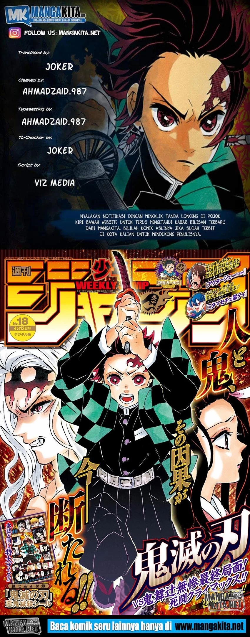 Read Kimetsu no Yaiba Bahasa Indonesia ID Manga Online