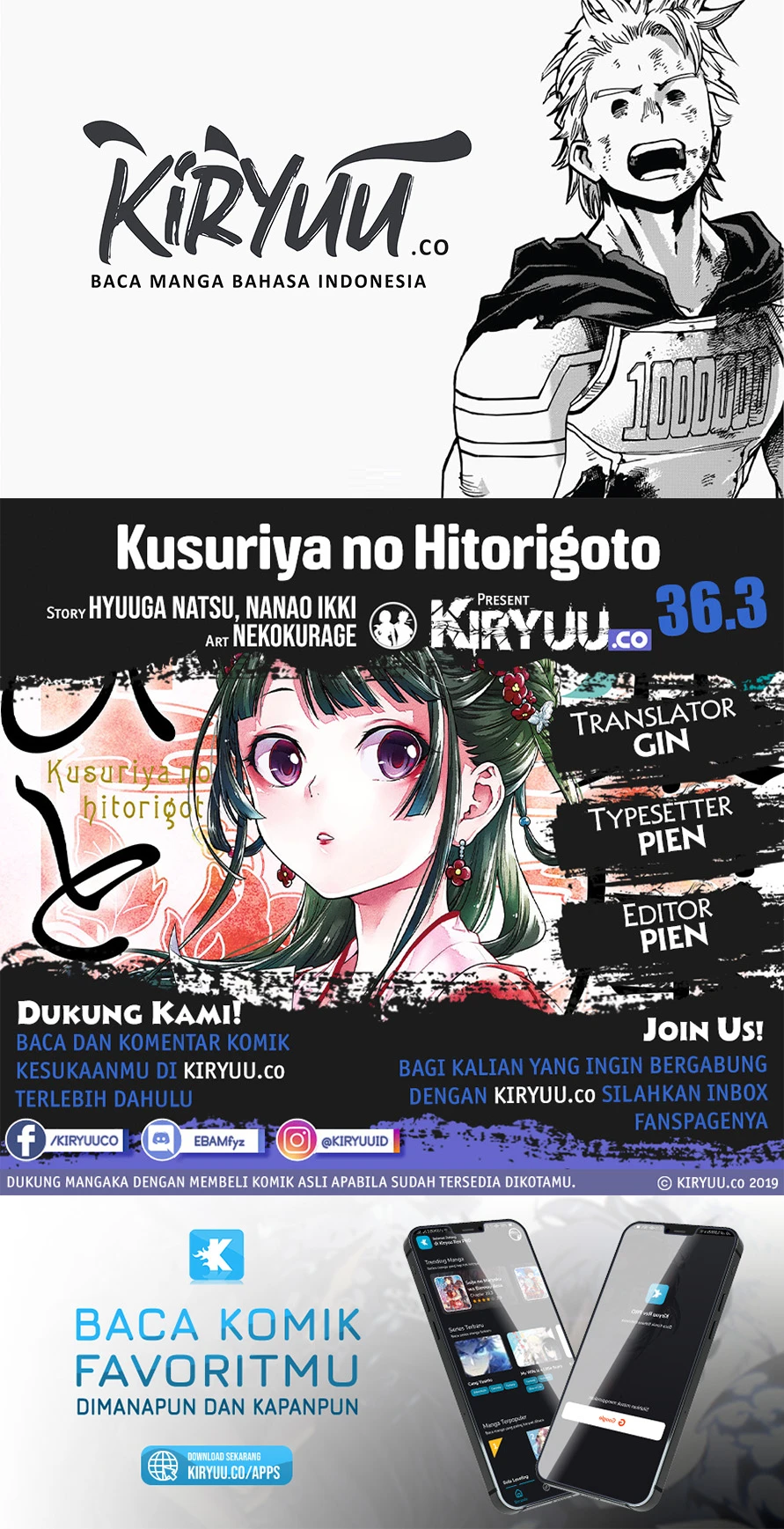 Read Kusuriya no Hitorigoto ID Manga Online