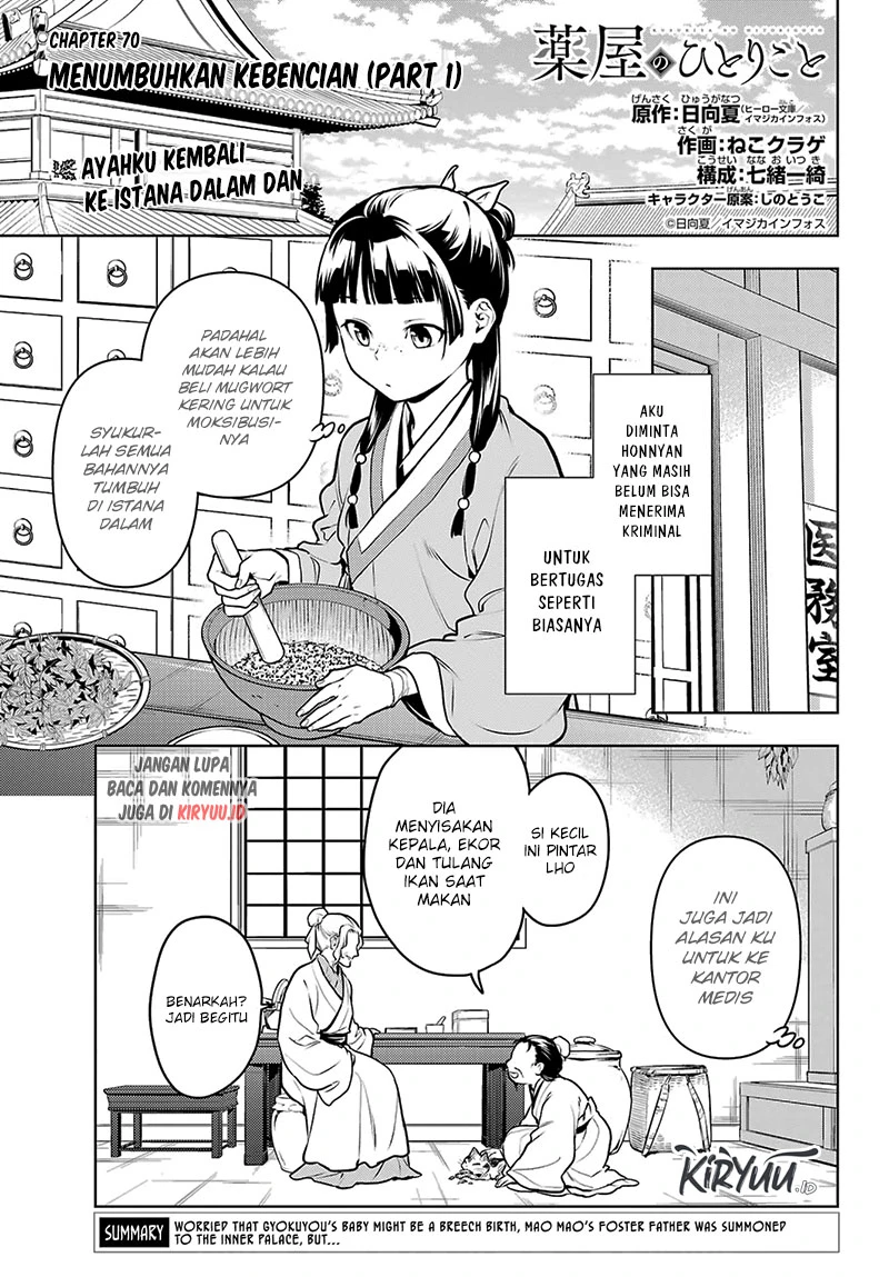 Read Kusuriya no Hitorigoto ID Manga Online