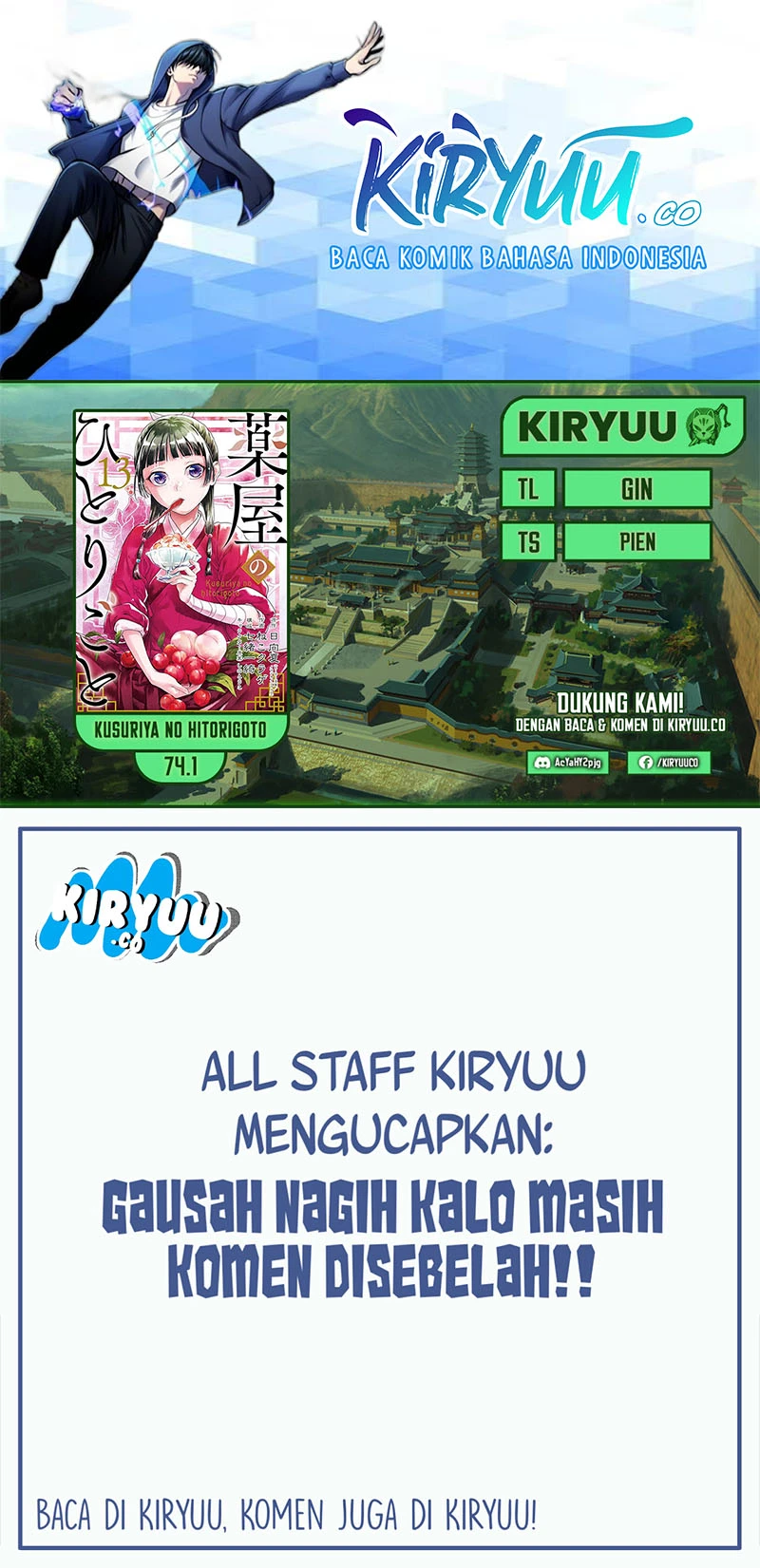 Read Kusuriya no Hitorigoto ID Manga Online