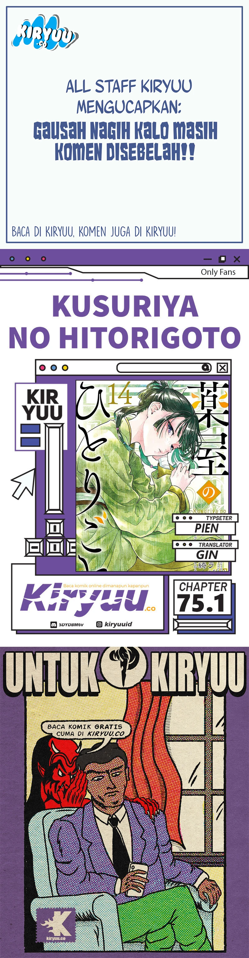 Read Kusuriya no Hitorigoto ID Manga Online