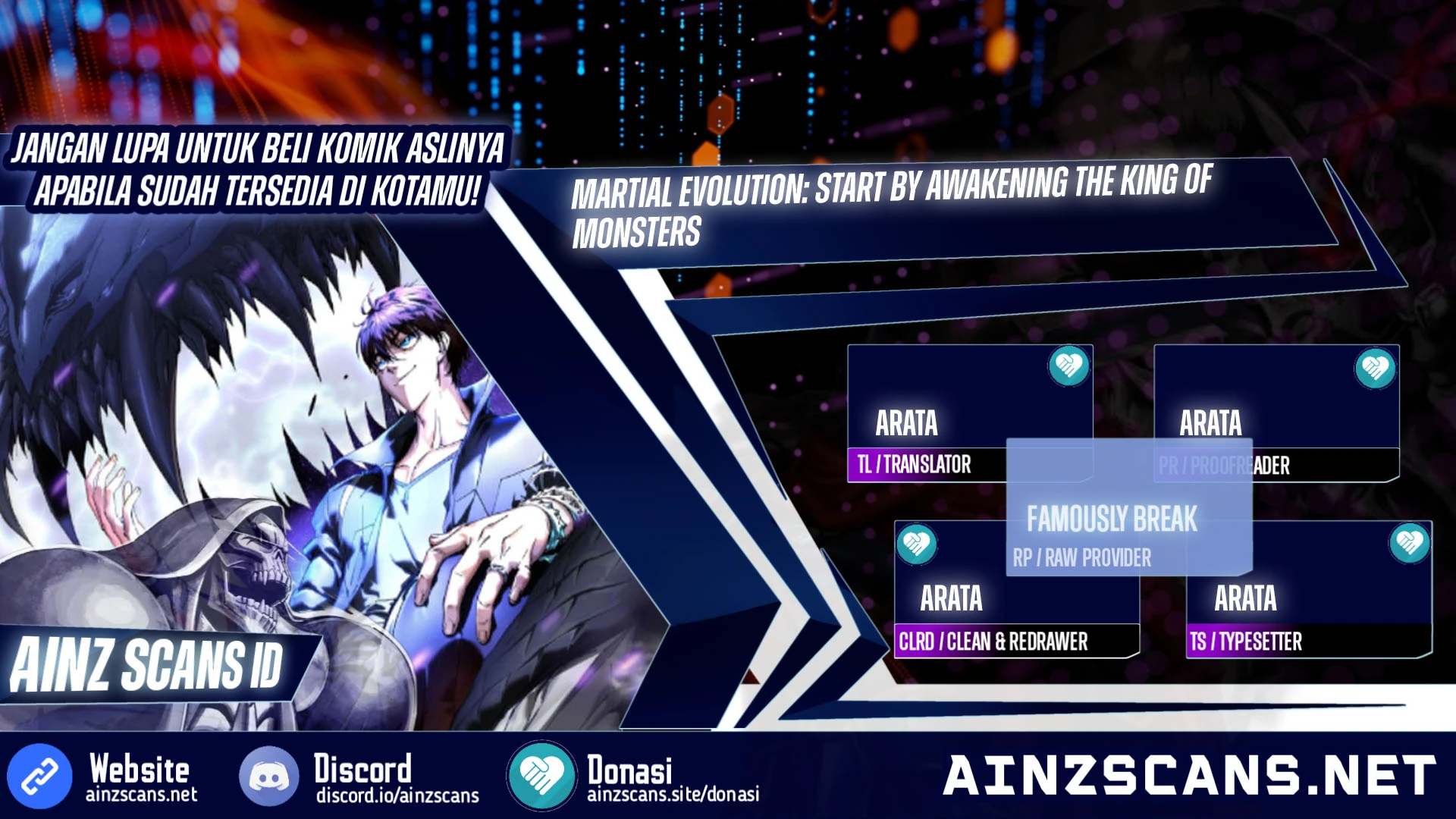 Read Martial Evolution Start by Awakening the King of Monsters ID Manga Online