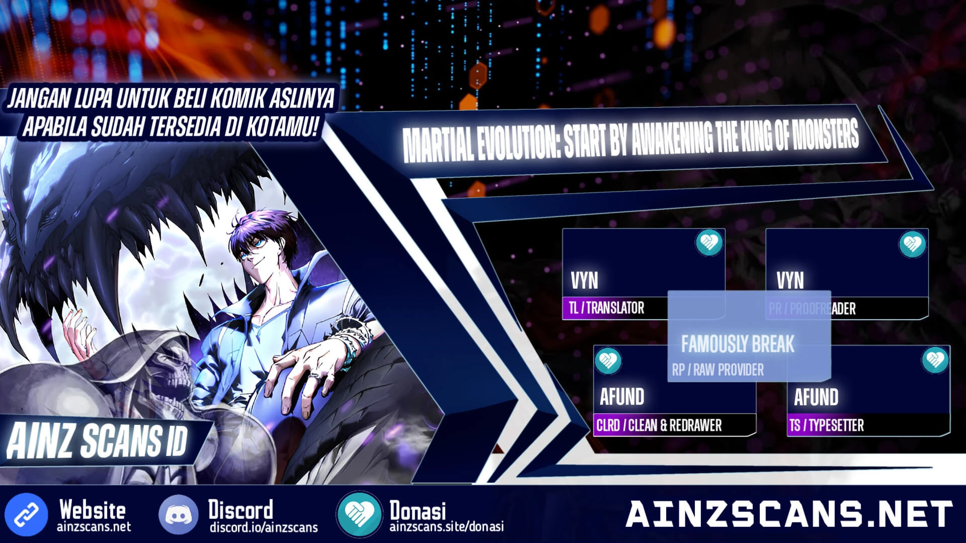 Read Martial Evolution Start by Awakening the King of Monsters ID Manga Online