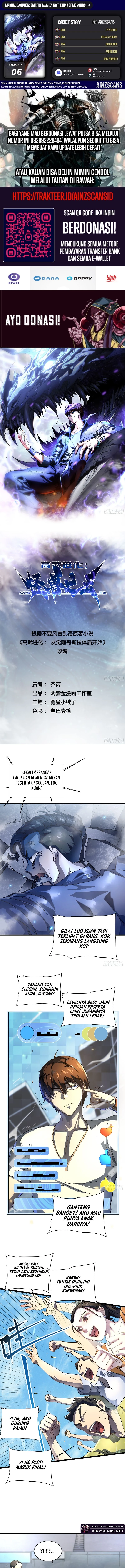 Read Martial Evolution Start by Awakening the King of Monsters ID Manga Online