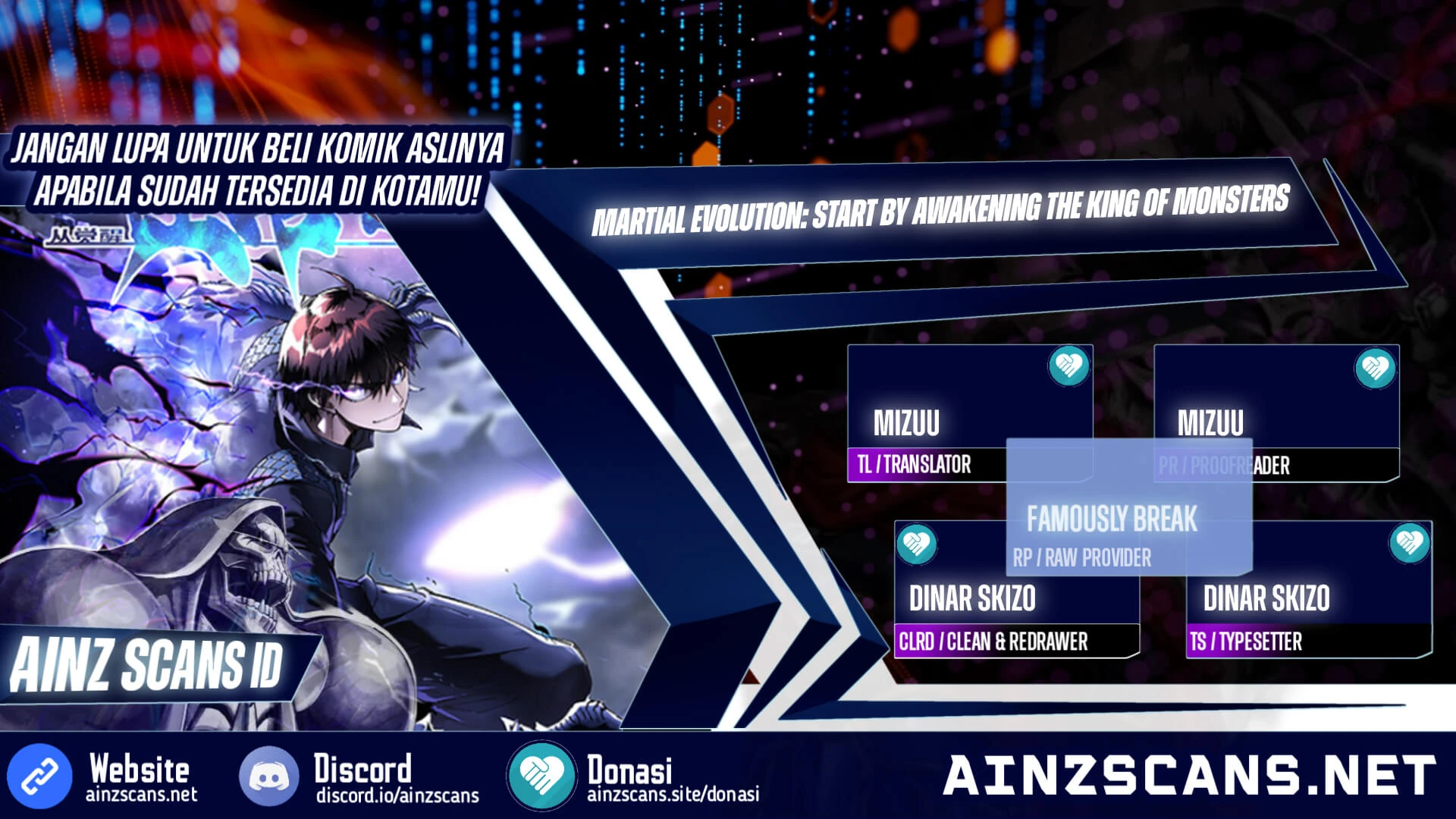 Read Martial Evolution Start by Awakening the King of Monsters ID Manga Online