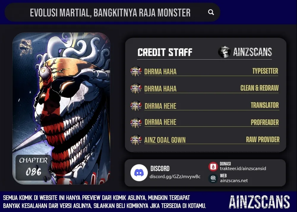 Read Martial Evolution Start by Awakening the King of Monsters ID Manga Online