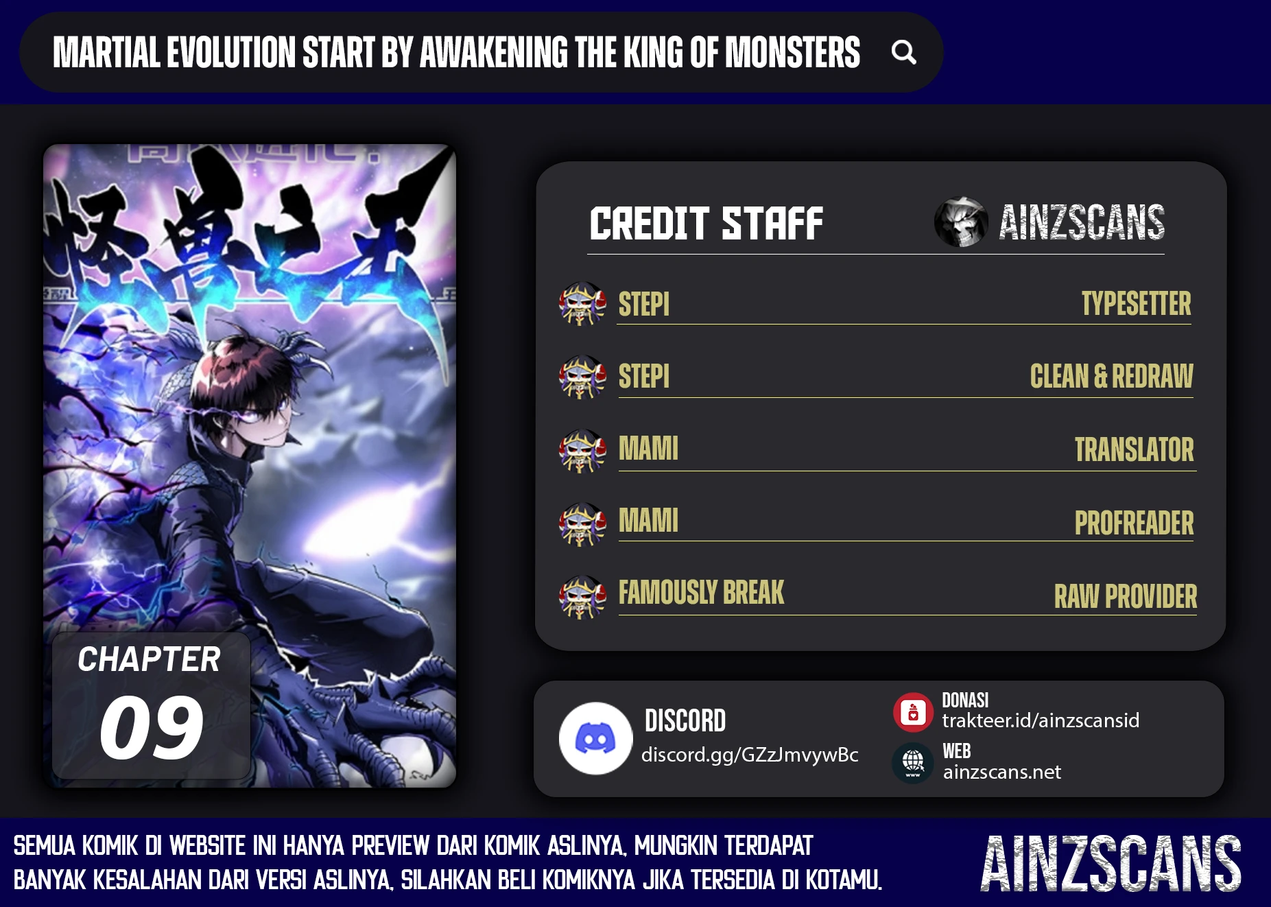 Read Martial Evolution Start by Awakening the King of Monsters ID Manga Online