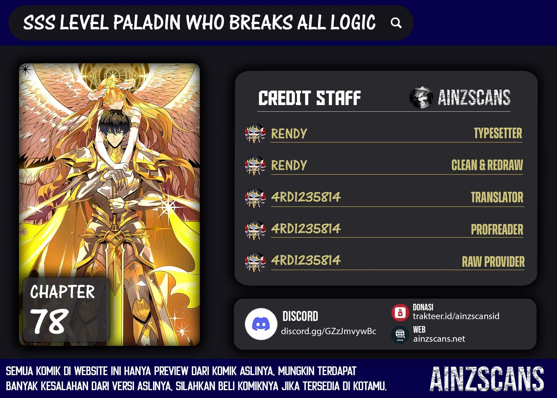 Read SSS-level Paladin Who Breaks All Logic ID Manga Online
