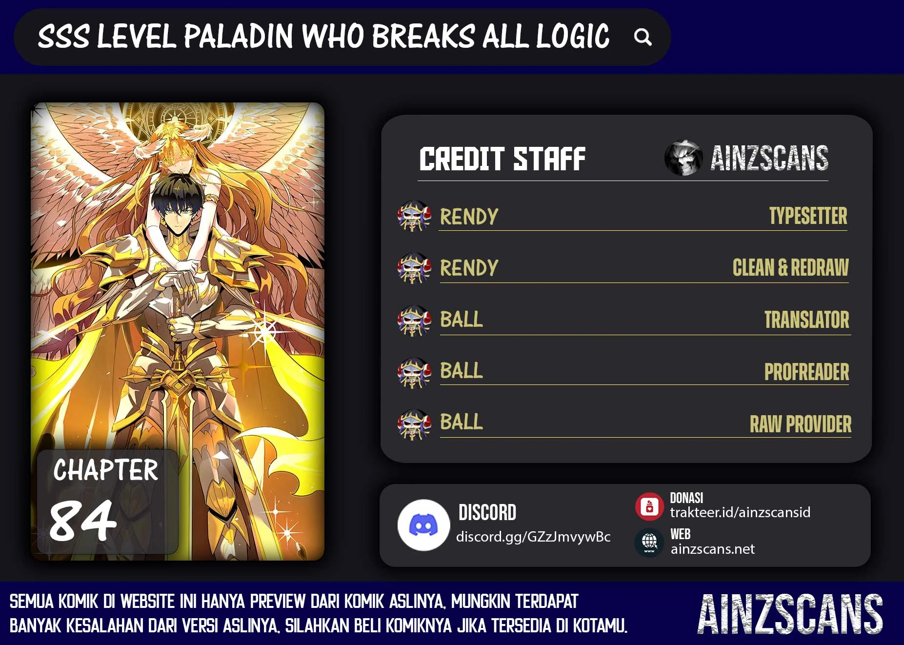 Read SSS-level Paladin Who Breaks All Logic ID Manga Online