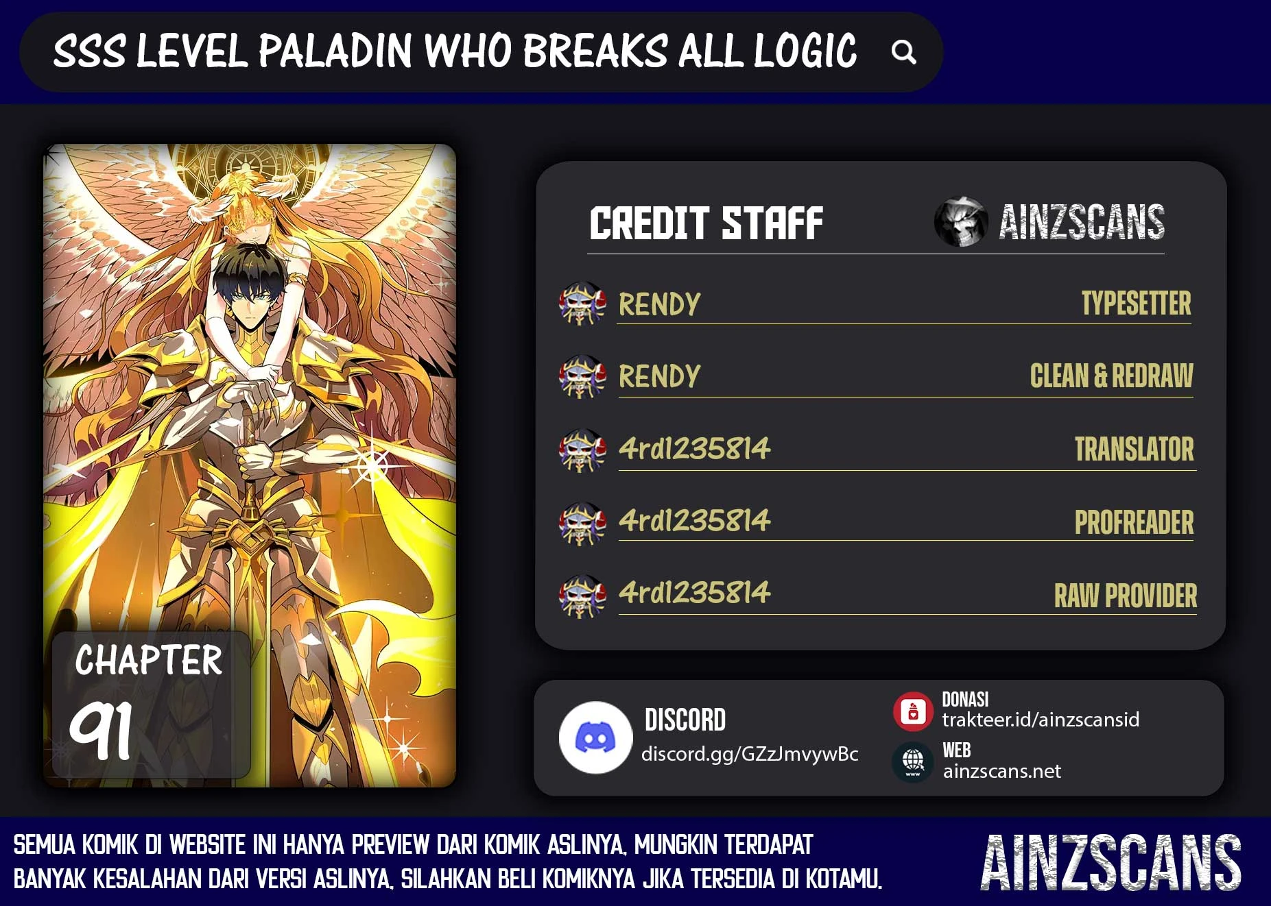 Read SSS-level Paladin Who Breaks All Logic ID Manga Online