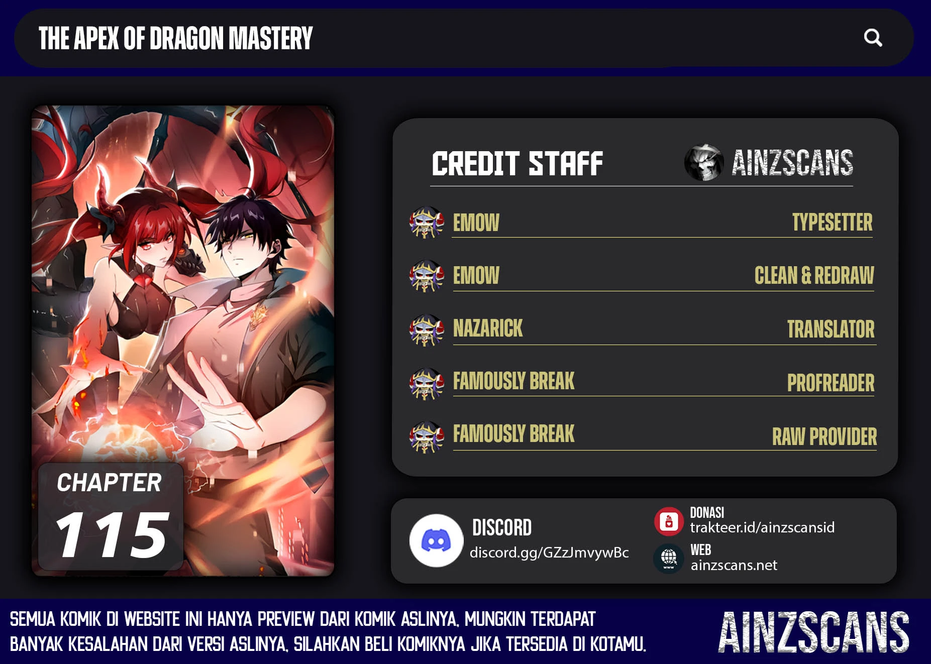 Read The Apex of Dragon Mastery ID Manga Online