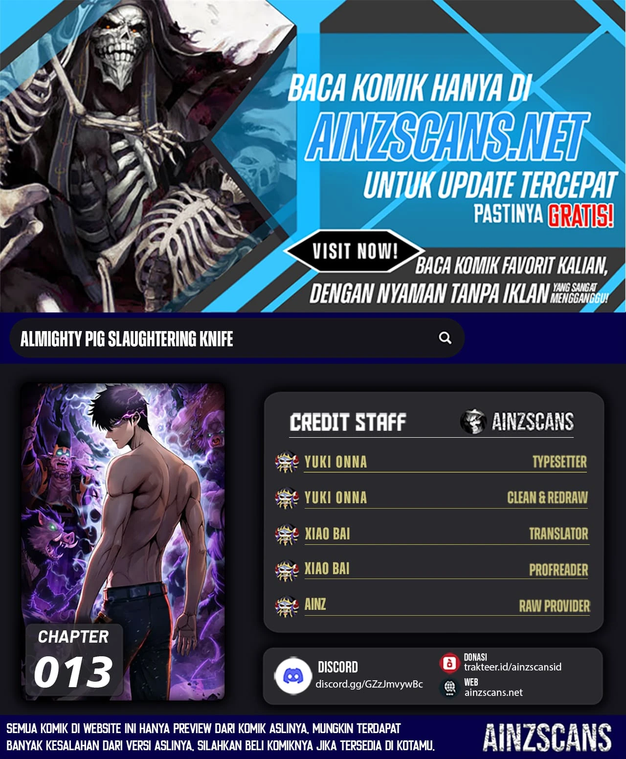 Read The Butcher Blade That Pierces All Realms ID Manga Online