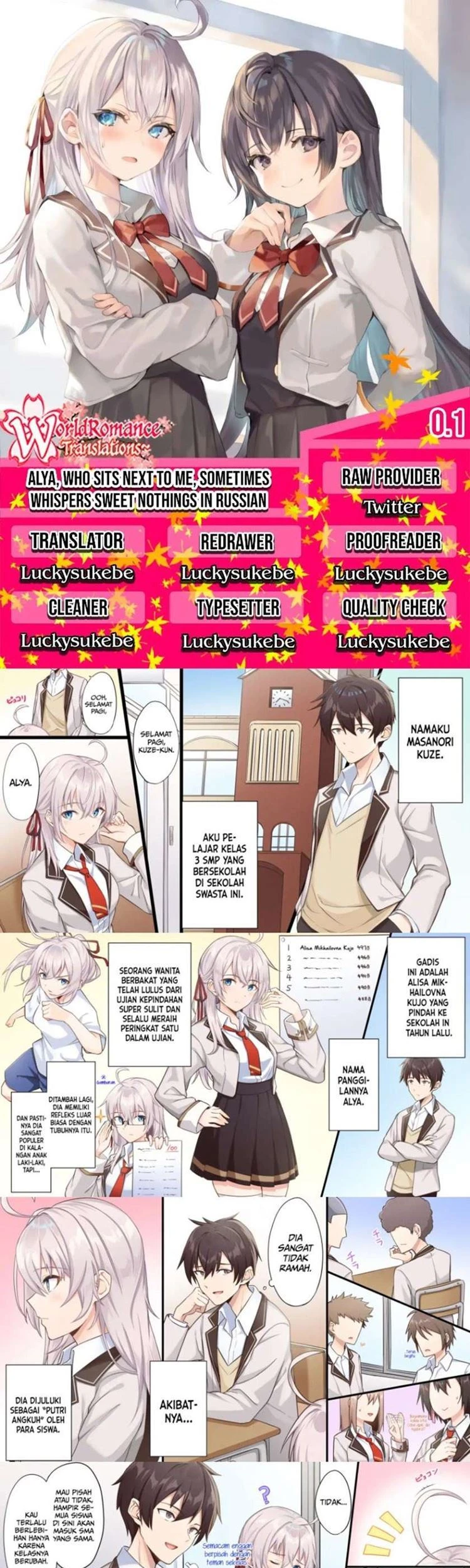 Read Tokidoki Bosotto Roshiago de Dereru Tonari no Alya-san ID Manga Online