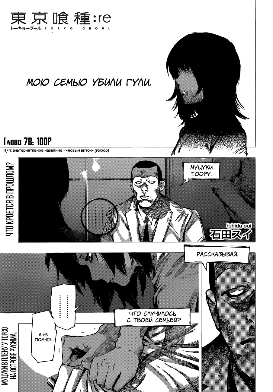 Read Tokyo Ghoul re RU Manga Online